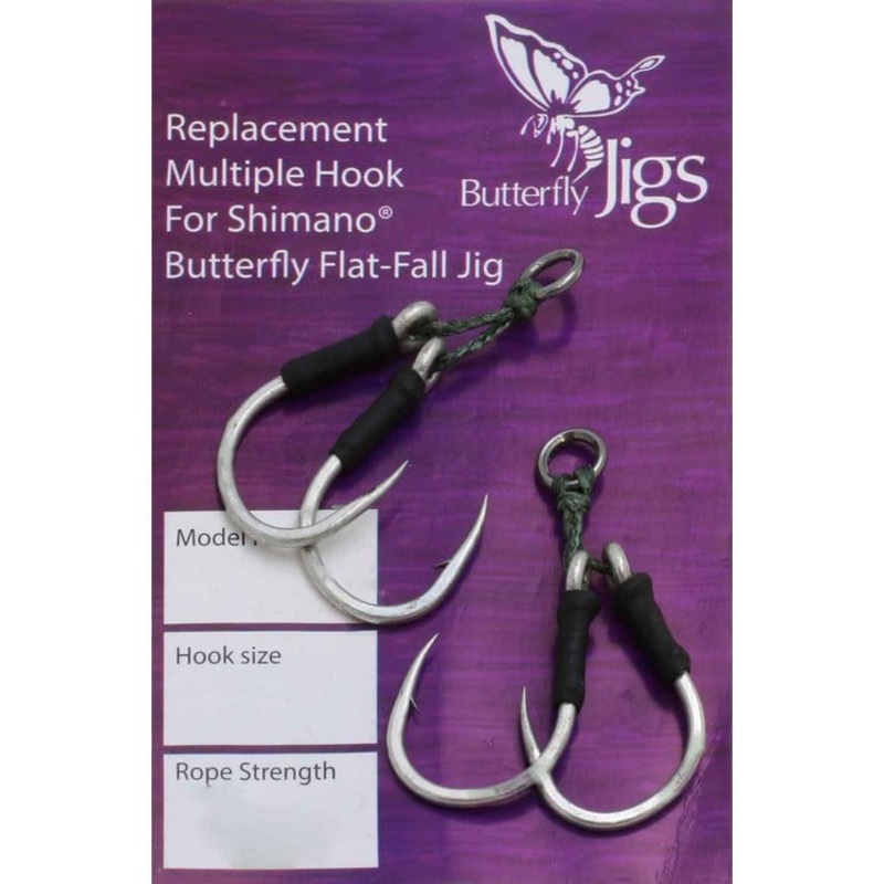 Shimano Replacement Butterfly Flat-Fall Jig Hooks