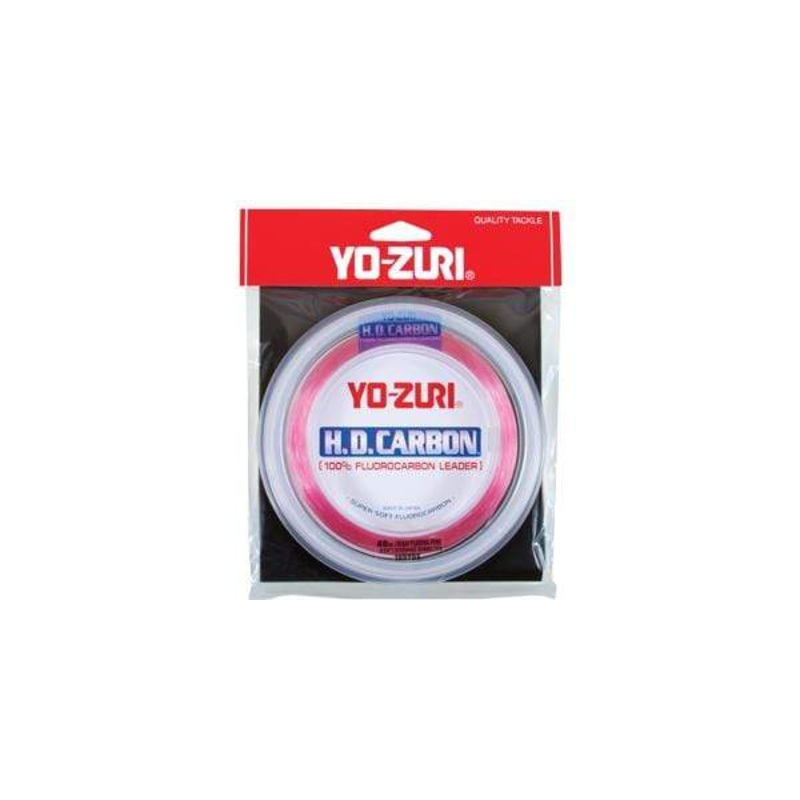 Yo-Zuri HD Fluorocarbon Leader Material 30yd Spools (Disappearing Pink)