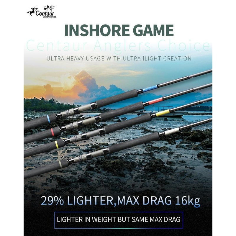Centaur Constellation Inshore Game Popping Rods