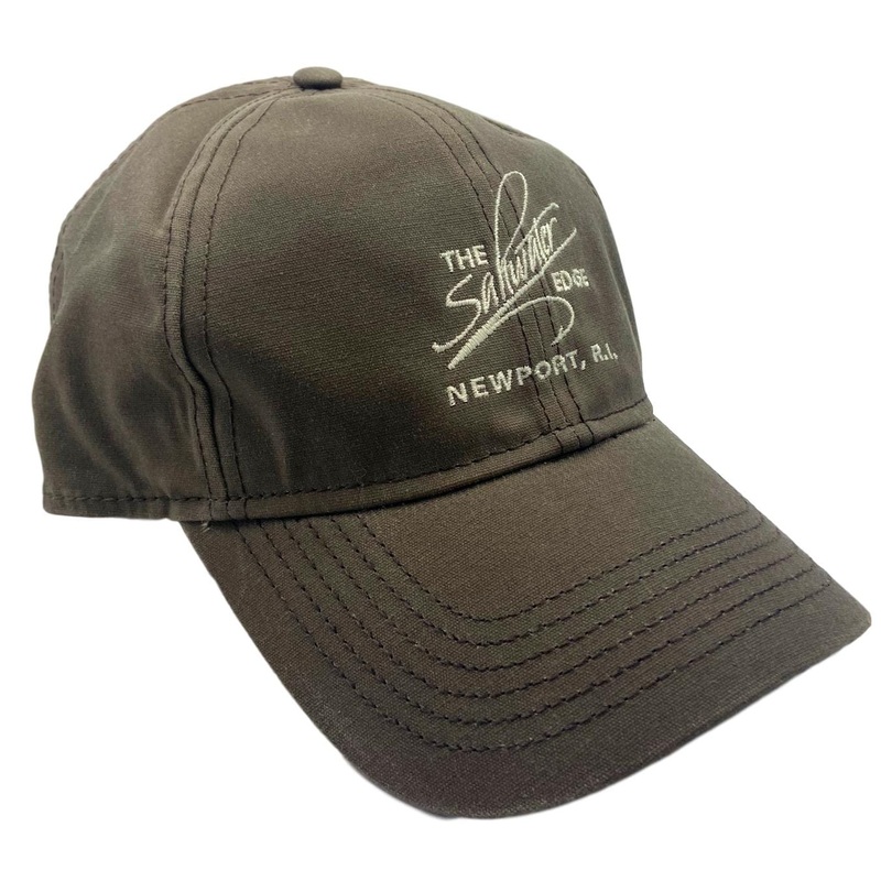 Saltwater Edge Logo Drake Oilskin Cap (Brown)