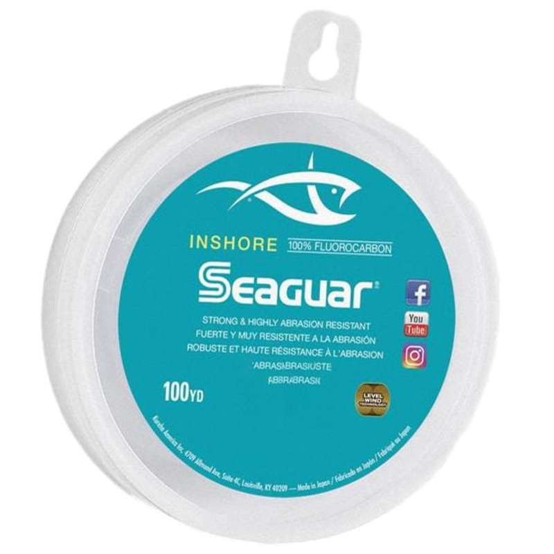Seaguar Inshore Fluorocarbon Leader Material – 100yd Spools