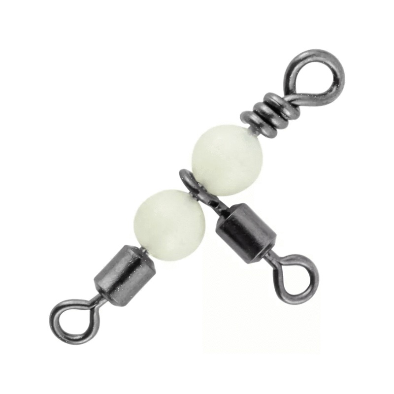 Tsunami Rolling T-Swivels with Glow Beads