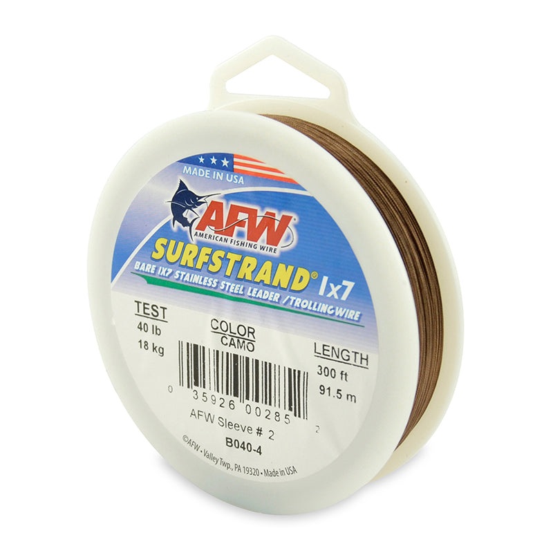 AFW Surfstrand 1×7 Stainless Steel Leader Wire 300′