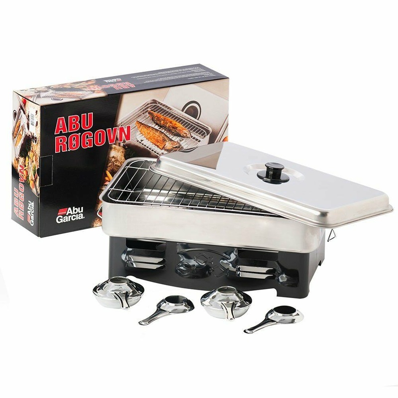 ABU GARCIA STAINLESS STEEL SMOKER WITH 2 BURNERS