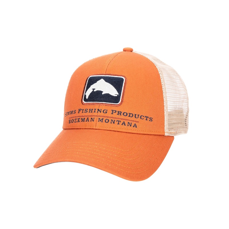 SIMMS TROUT ICON TRUCKER SIMMS ORANGE