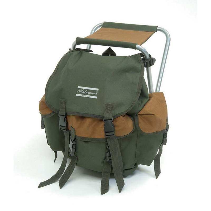 SHAKESPEARE FOLDING STOOL WITH BACKPACK