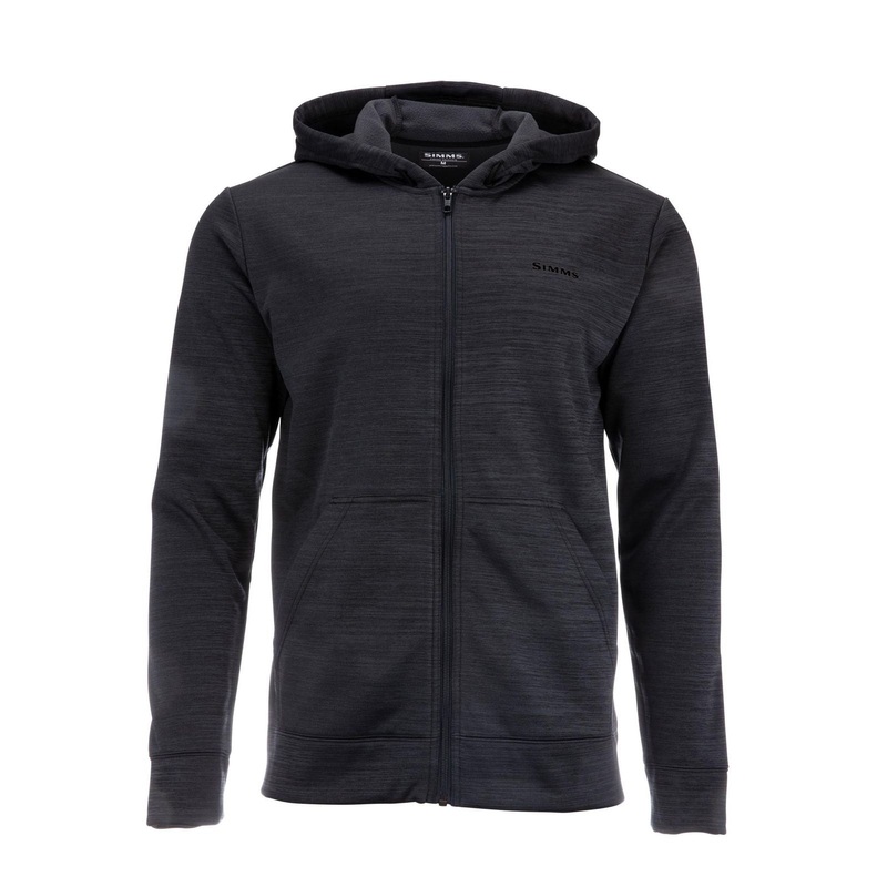SIMMS CHALLENGER FULL ZIP HOODIE BLACK HEATHER