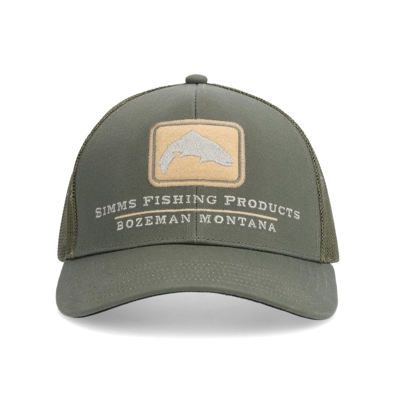 SIMMS DOUBLE HAUL ICON TRUCKER CAP SMOKEY OLIVE