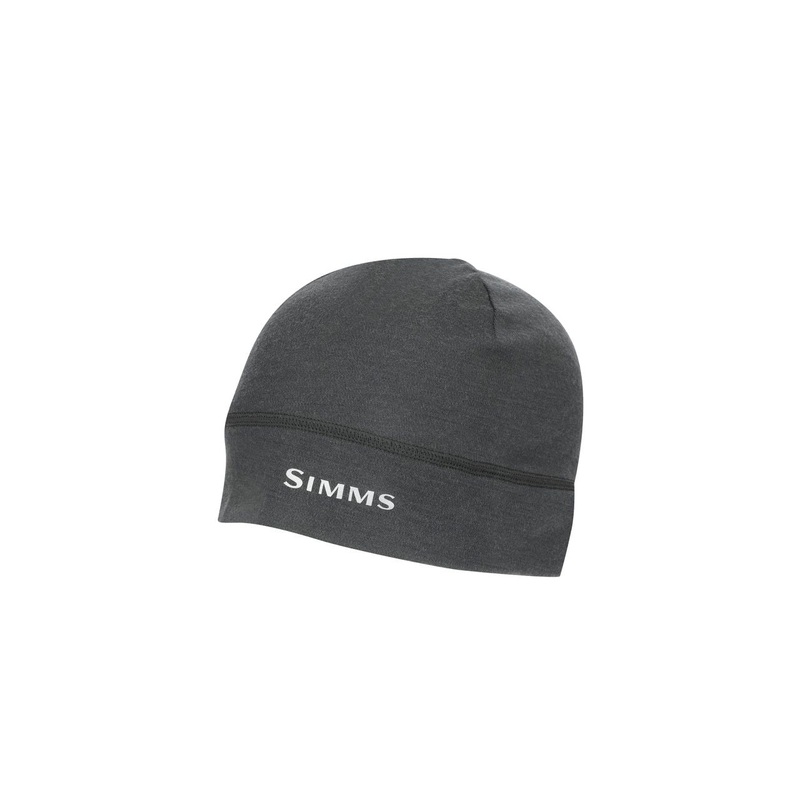 SIMMS LIGHTWEIGHT WOOL LINER BEANIE CARBON
