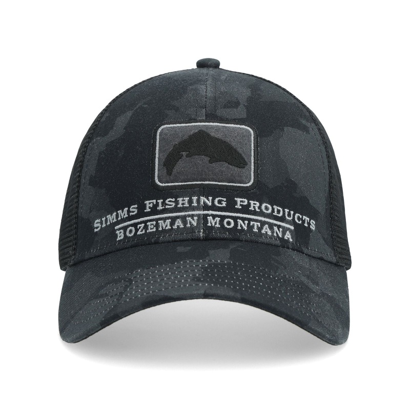 SIMMS TROUT ICON TRUCKER REGIMENT CAMO CARBON