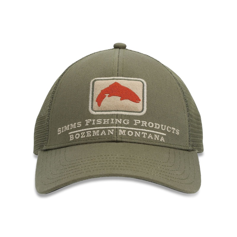 SIMMS TROUT ICON TRUCKER RIFFLE GREEN