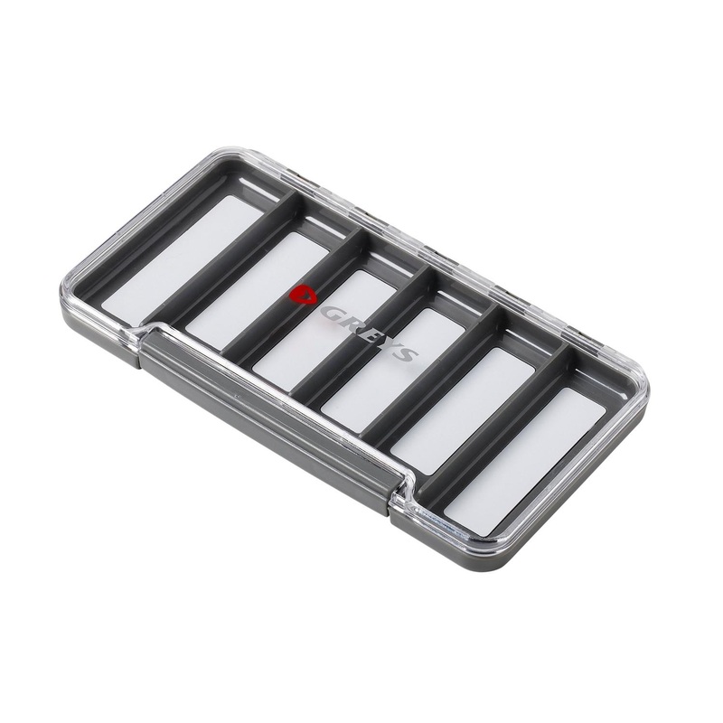 GREYS SLIM WATERPROOF FLY BOX – 6 COMPARTMENTS