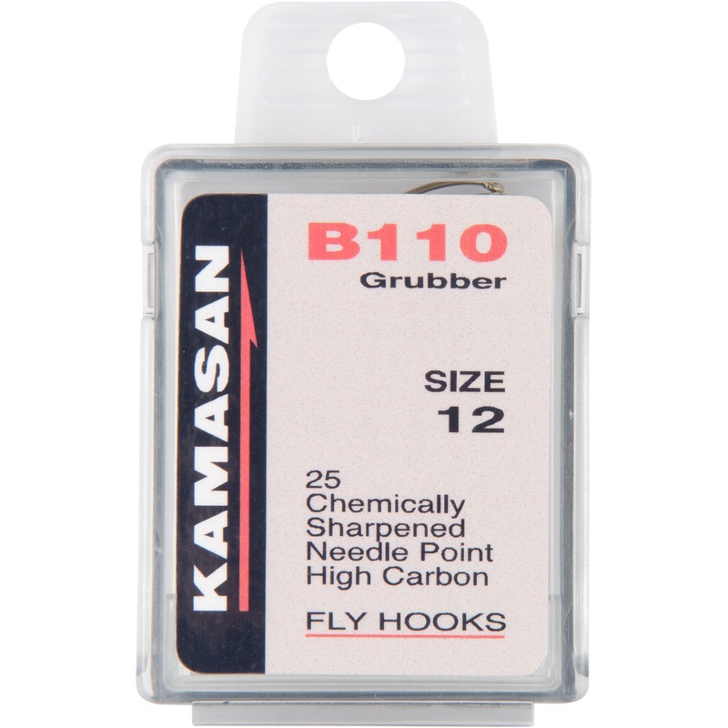 KAMASAN B110 GRUBBER FLY HOOKS (PACK OF 25)