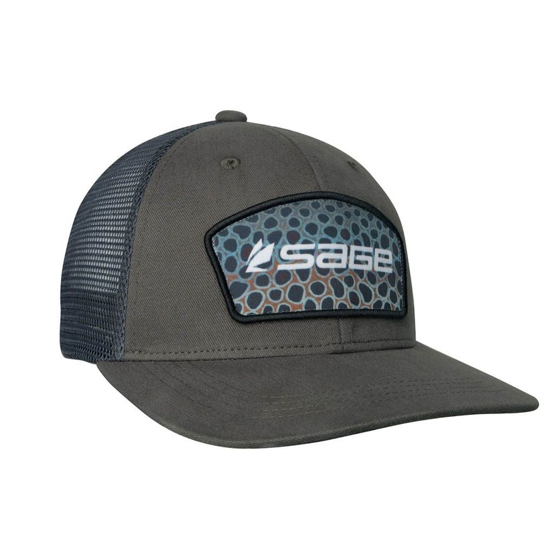 SAGE PATCH TRUCKER CAP  BROWN TROUT