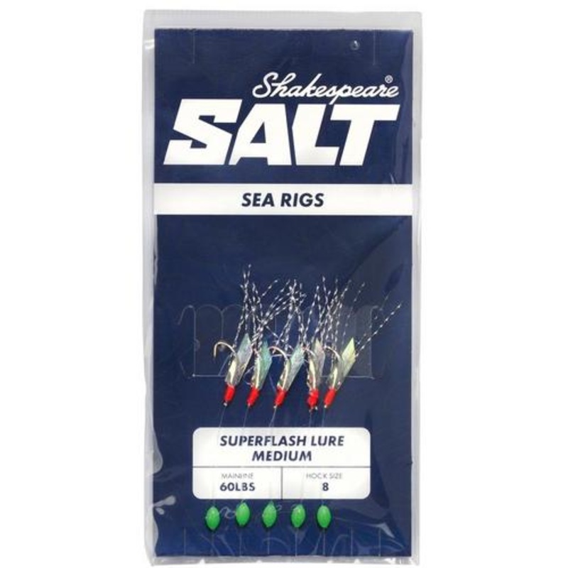 SHAKESPEARE SALT RIG SUPERFLASH LURE MEDIUM