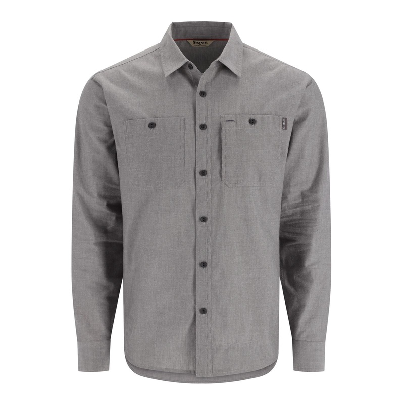 SIMMS CUTBANK CHAMBRAY LS SHIRT CINDER CHAMBRAY