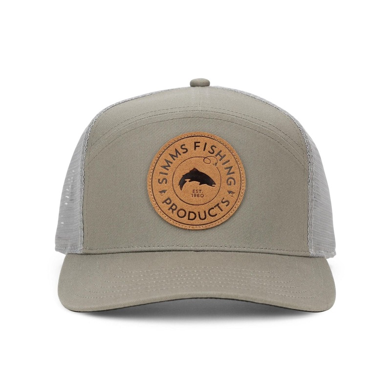 SIMMS 7-PANEL TRUCKER CAP BAY LEAF