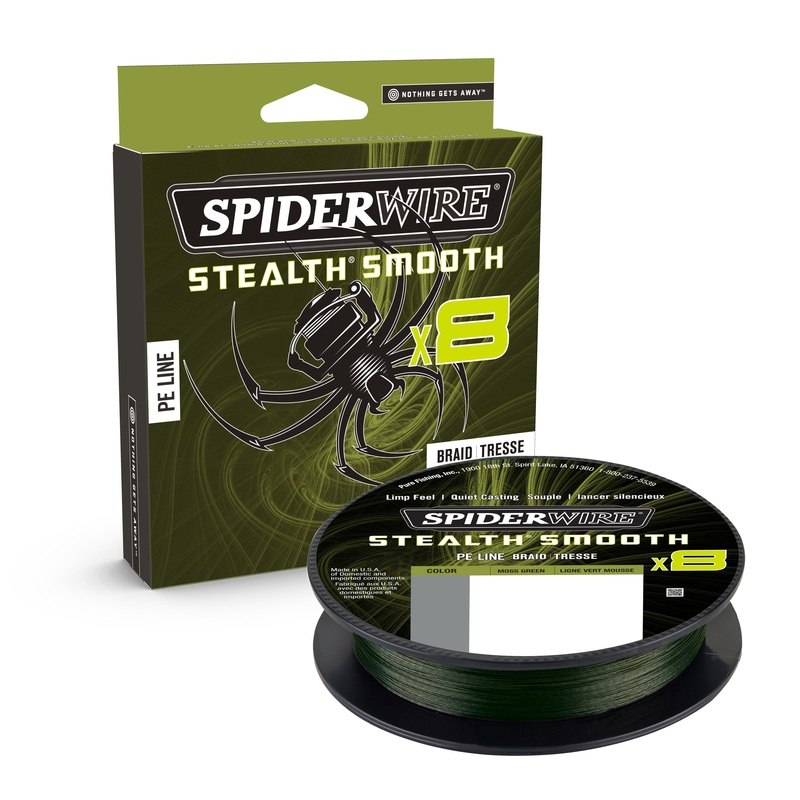SPIDERWIRE STEALTH SMOOTH 150M X8 MOSS GREEN