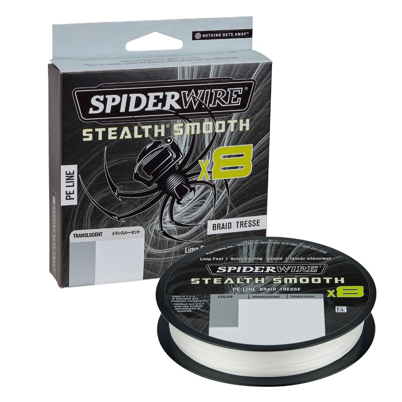 SPIDERWIRE STEALTH SMOOTH 150M X8 TRANSLUCENT