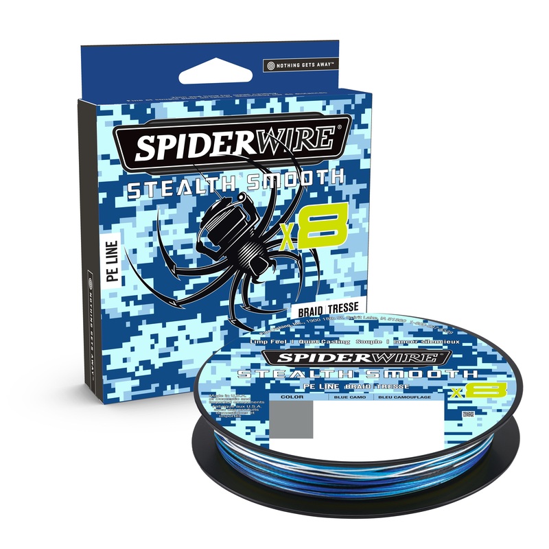 SPIDERWIRE STEALTH SMOOTH 300M X8 BLUE CAMO