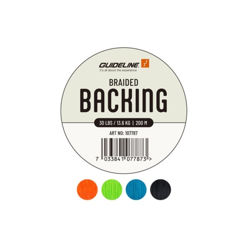 Guideline Braided Backing 30lb 200m Fluorescent Orange