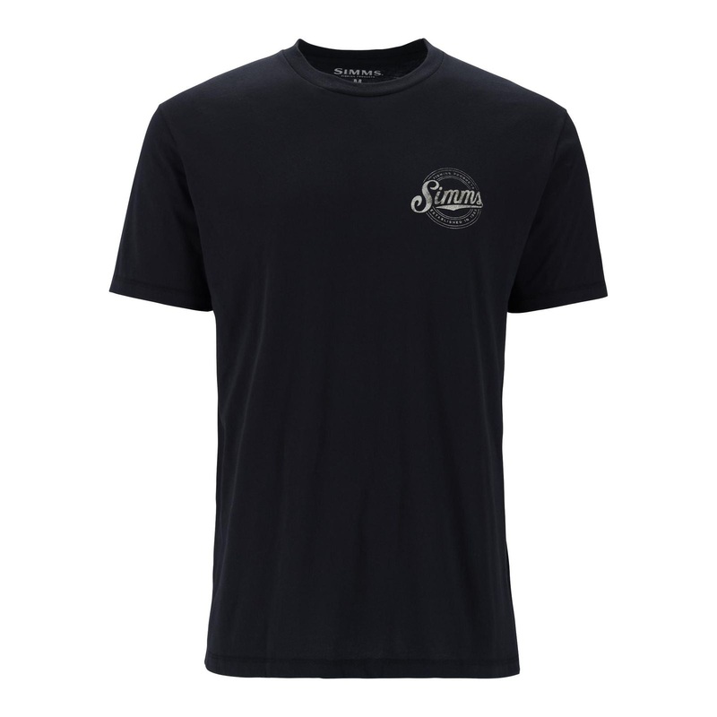 SIMMS CIRCLE LOCKUP T-SHIRT BLACK
