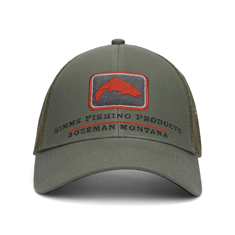 SIMMS TROUT ICON TRUCKER SMOKEY OLIVE