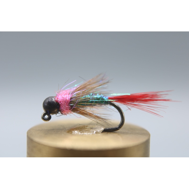 Tungsten Bead Barbless Jig Red Dart