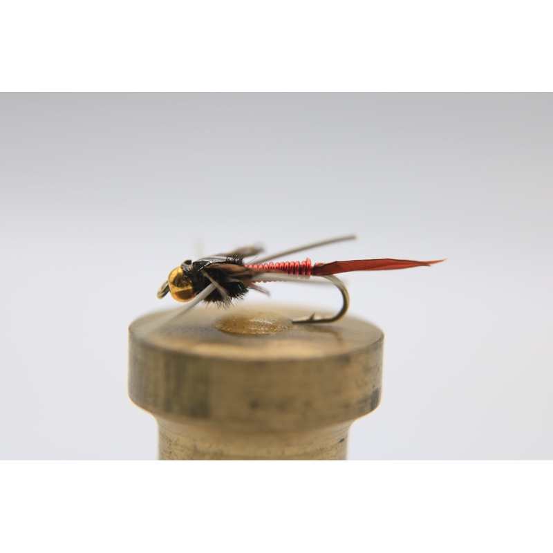 Tungsten Bead Head Copper John Rubber Leg