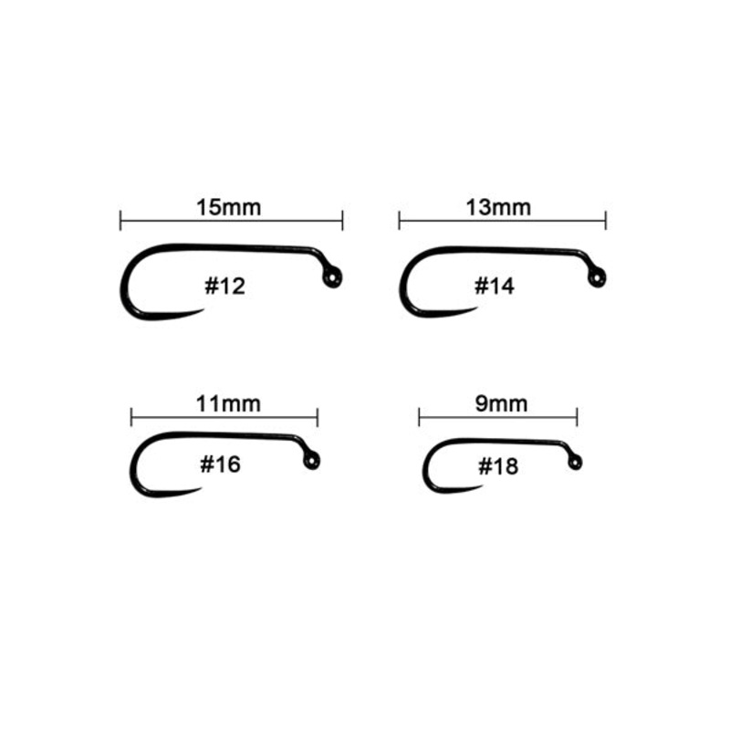 Barbless Jig Fly hook 9030