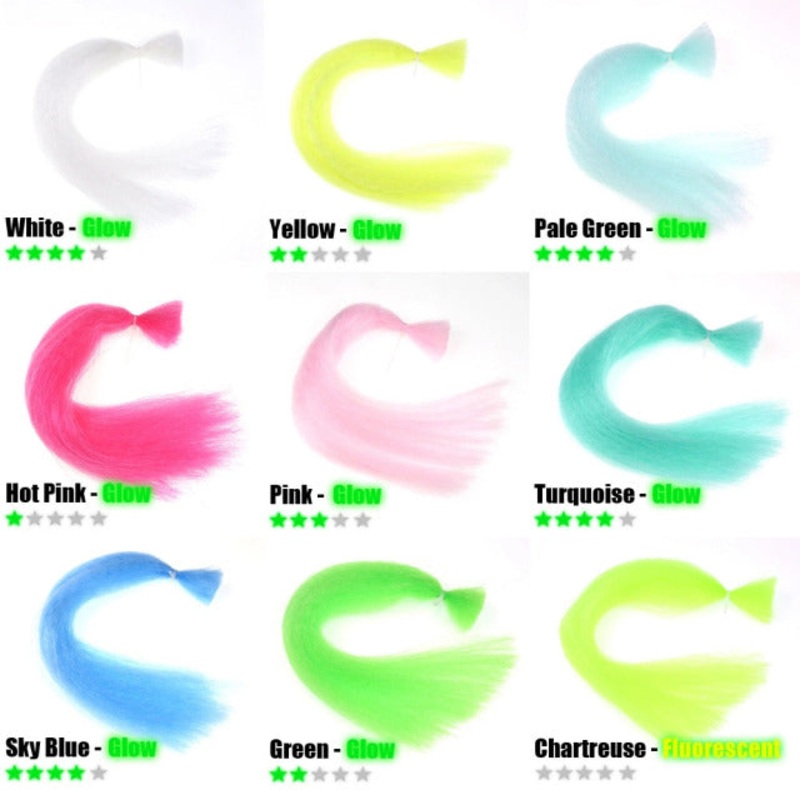 Synthetic GLOW streamer fibers