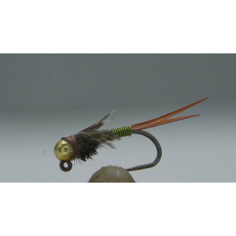 Tungsten Bead Barbless Jig Copper John