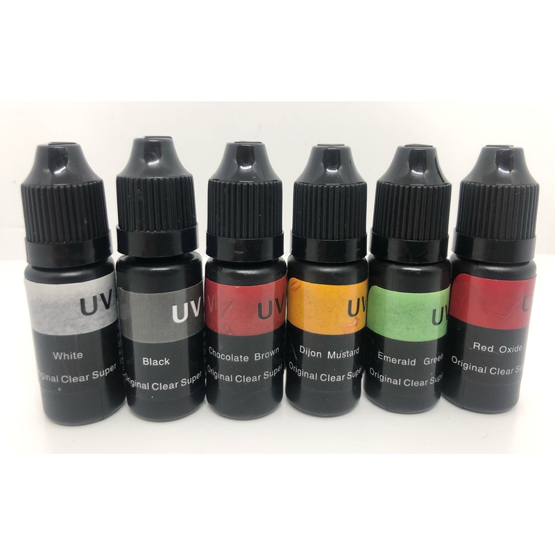 UV colored resin