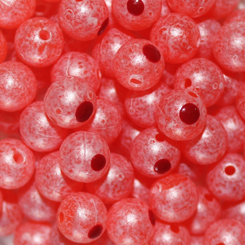 Blood Dot Eggs by TroutBeads