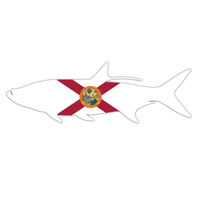 Florida State Flag Tarpon Sticker