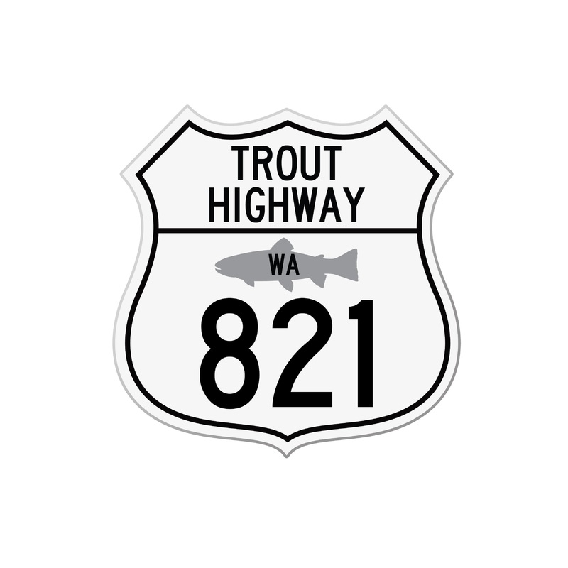 Trout Highway 821 Sticker