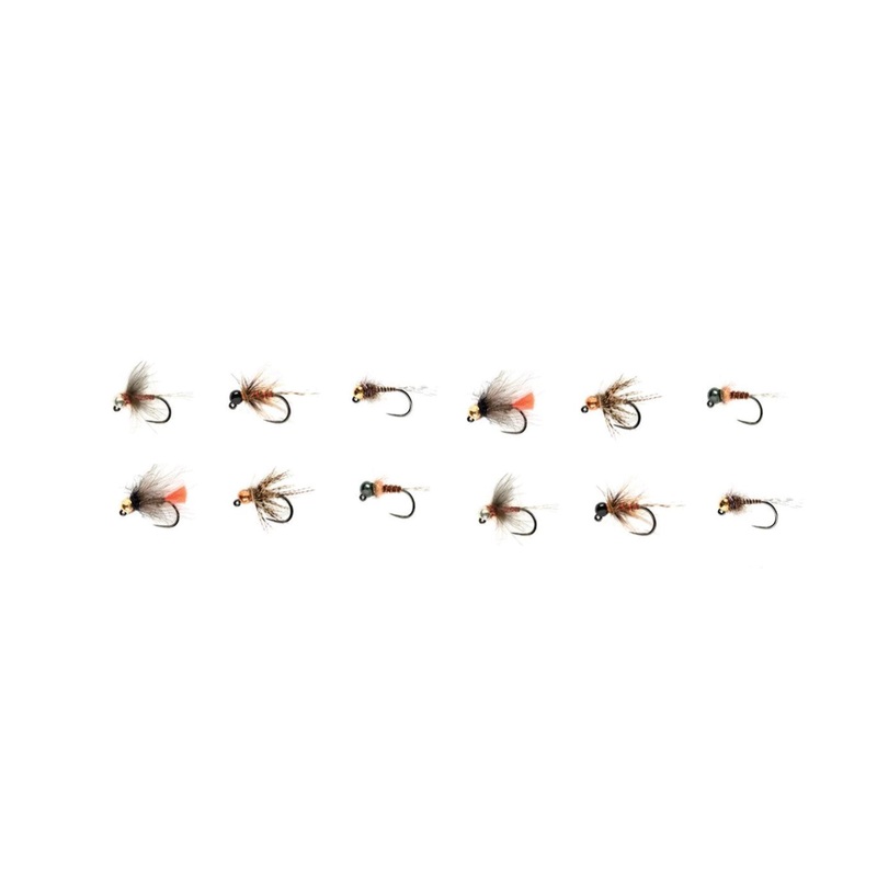 Jighead Nymphs // 1 Dozen Tactical Nymph Assortment by Fulling Mill