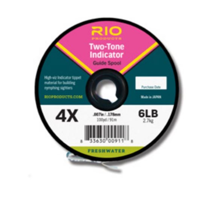 RIO 2-Tone Indicator // Euro Nymphing Sighter Material – 100 Yard Spool