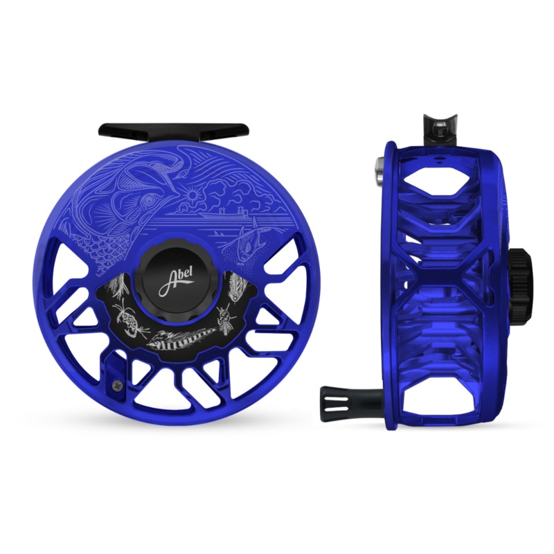 Abel Rove Fly Reel // Blue III Underwood Salt Engraving