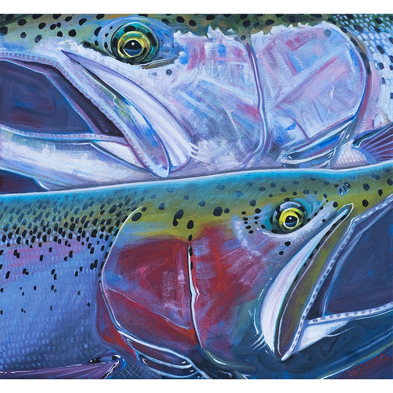 DeYoung Chrome & Color Canvas Print