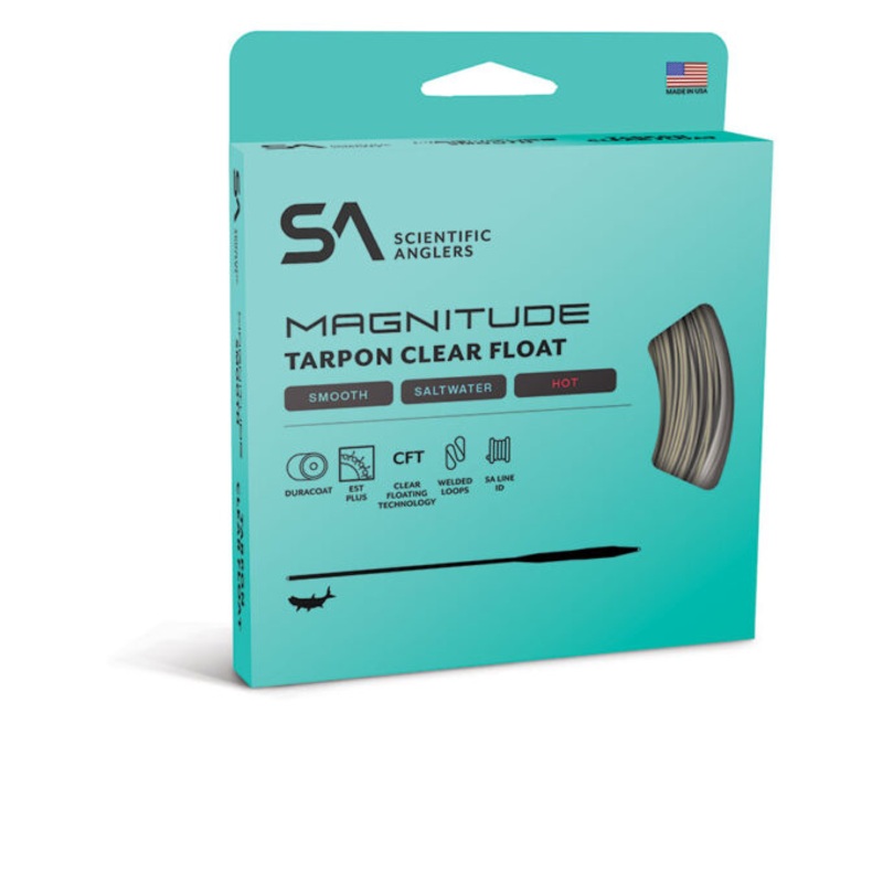 Scientific Anglers Magnitude Smooth Tarpon 12′ Clear Tip Floating Line
