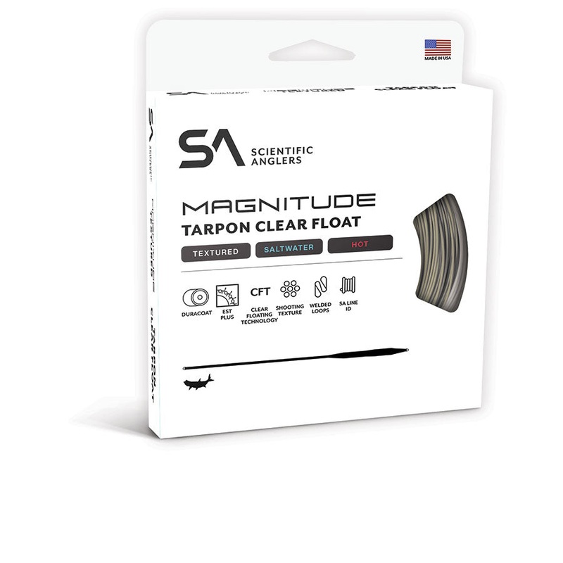 Scientific Anglers Magnitude Textured Tarpon 12′ Clear Tip Floating Line