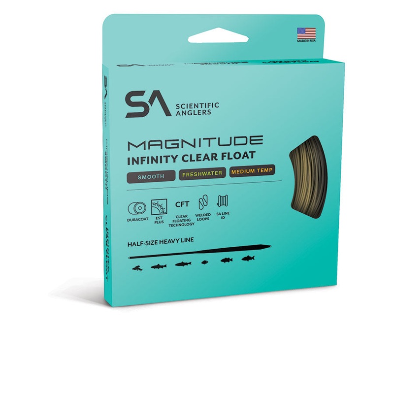 Scientific Anglers Magnitude Smooth Infinity 10′ Clear Tip Floating Line