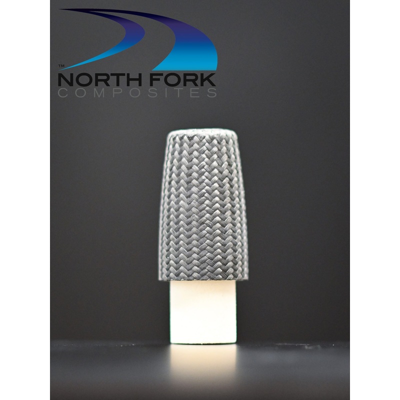 2.5″ Carbon Fiber on Polyurethane Foam Core Fighting Butt (.375″ID)
