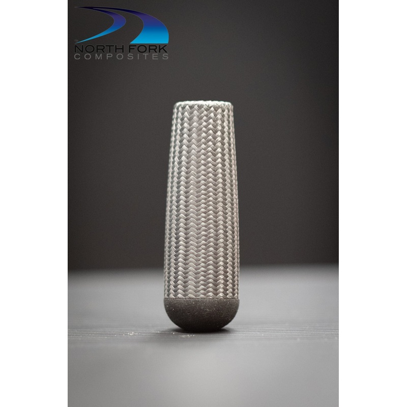 3.5″ Fat Taper Carbon Fiber on Polyurethane Foam Core Fighting Butt with EVA Cap (.375″ ID)