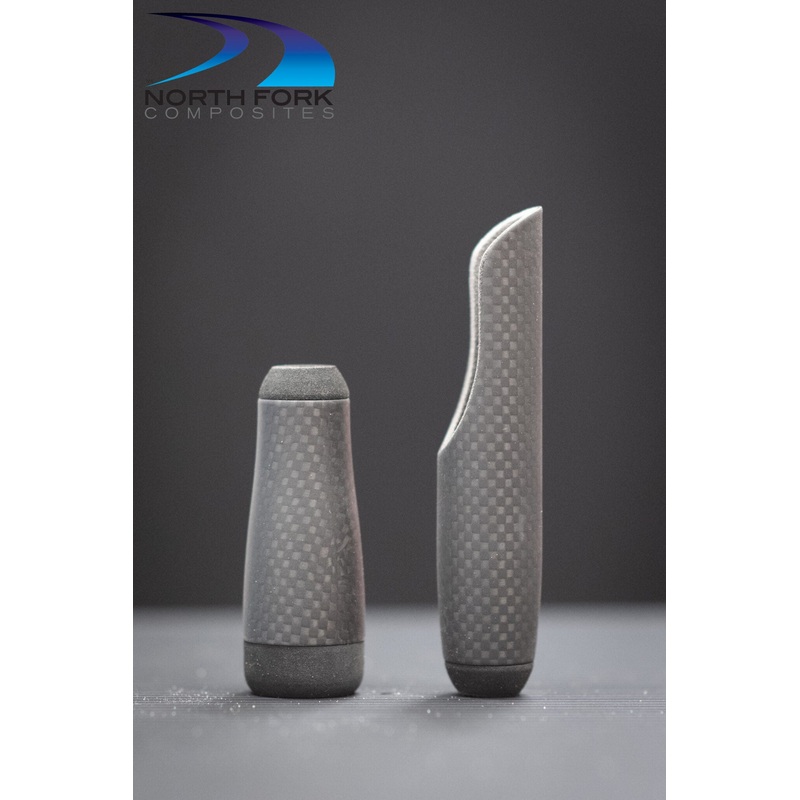 3.75″/2.0″ VSS Style “Flor” Soft Touch Grip for Size 16 VSS reel-seat (1K smaller carbon pattern)