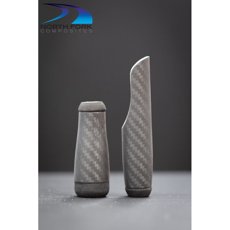 3.75″/2.0″ VSS Style “Flor” Soft Touch Grip for Size 16 VSS reelseat (3K larger carbon pattern)
