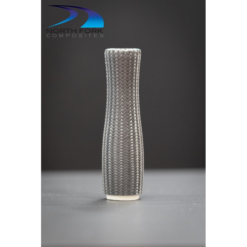 4.0″ Fat Tapered Cast Carbon Fiber on Polyurethane Foam Core Split Grip (.375″ ID)