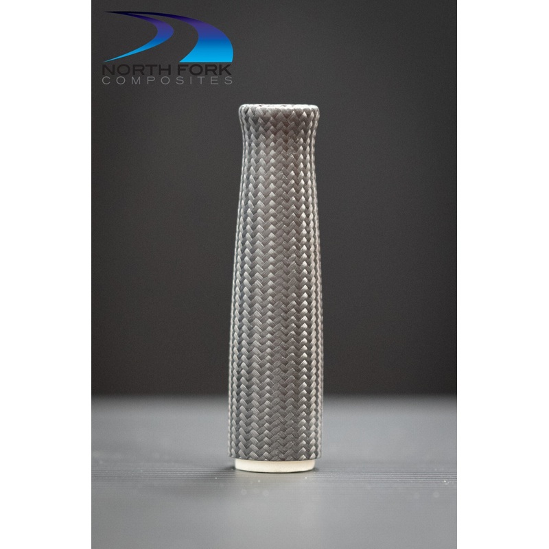 4.0″ Tapered Cast Carbon Fiber on Polyurethane Foam Core Split Grip (.375″ ID)