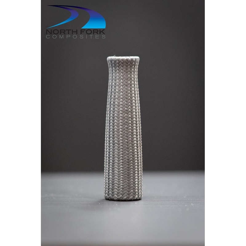 4.0″ Tapered Spin Carbon Fiber on Polyurethane Foam Core Split Grip (.375″ ID)